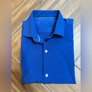 Perry Ellis Premium Eco Performance blue long sleeves dress shirt
